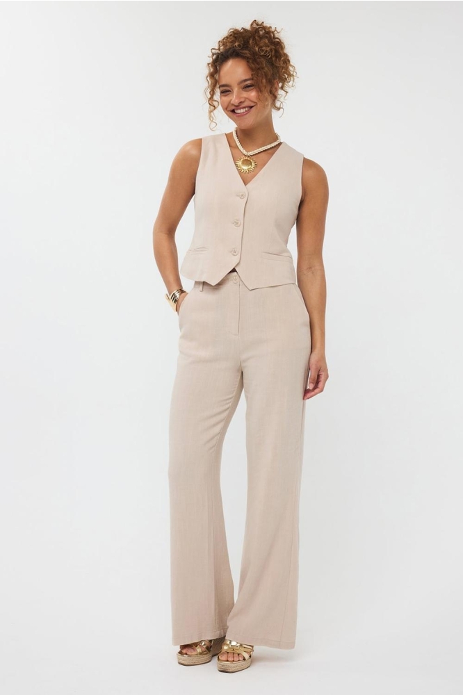 PANTS NIKKI HSS2535 003 BEIGE